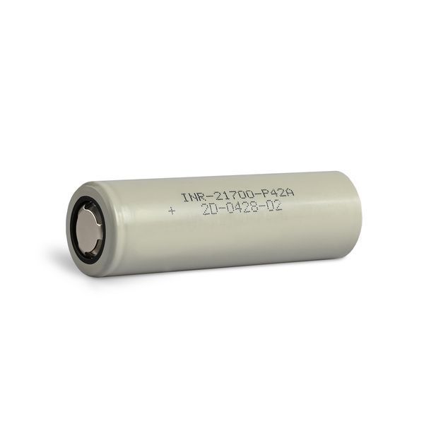 Акумулятор Molicel Li-ion 21700 45A 4000mAh (INR-21700-P42A) без захисту 28158 фото