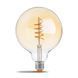 LED лампа VIDEX Filament G125FASD 5W E27 2200K дімерна бронза 25013 фото 2