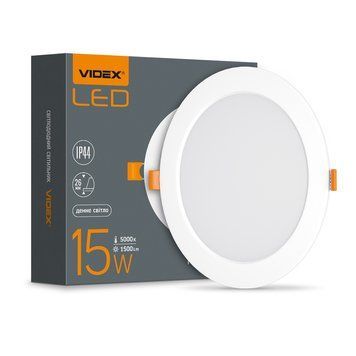 LED светильник Back встроенный круглый VIDEX 15W 5000K 26339 фото