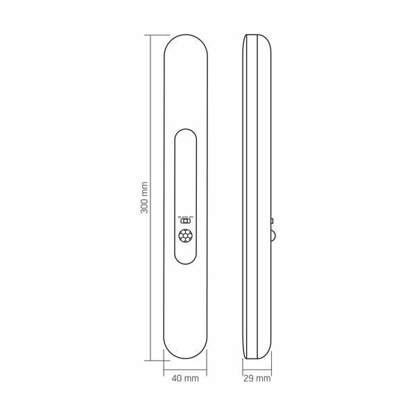 LED Светильник аккумуляторный с датчиком движения VIDEX VL-NL013W-SR 28223 фото