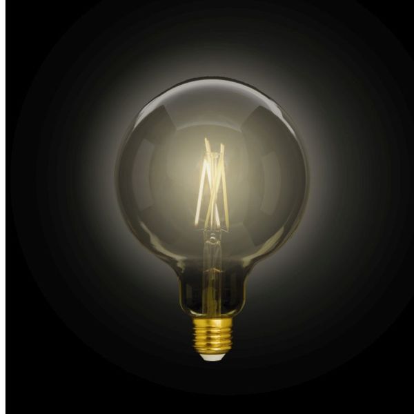 Лампа филаментная Lutec iDual Filament Amber FL G125 9W E27 с пультом дистанционного управления 51460 фото