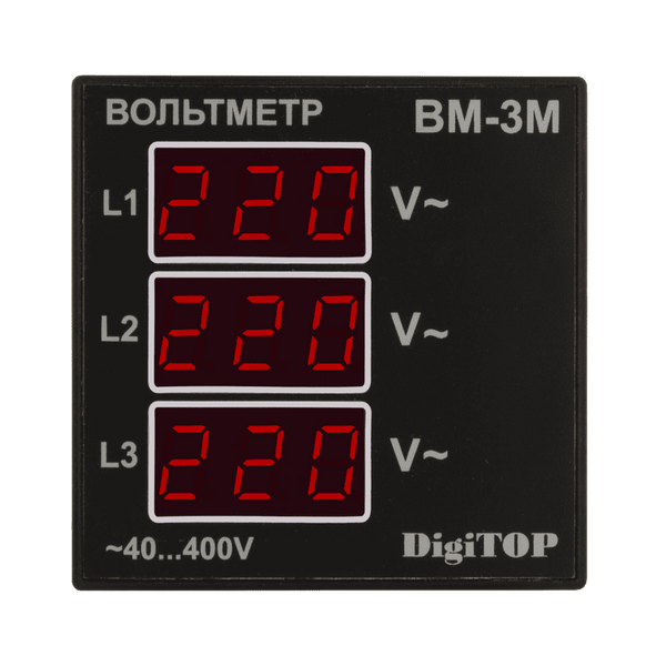 Щитовий Вольтметр ВM-3M DigiTOP 4820118380575 фото
