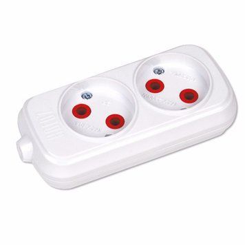 Колодка 2 гнезда Teb Elektrik 200-200-203 фото