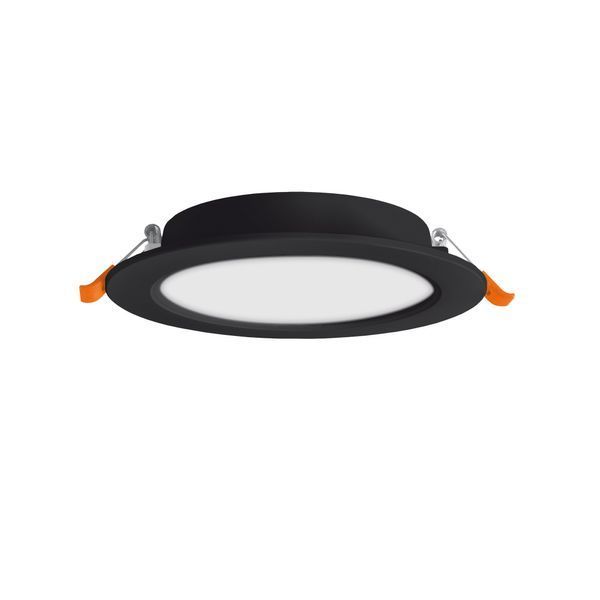 LED светильник Back встроенный круглый VIDEX 15W 5000K Black 27867 фото