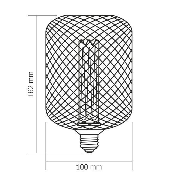 LED лампа VIDEX Filament VL-DWMC100162 4W E27 1800K White Chainmail style 27616 фото