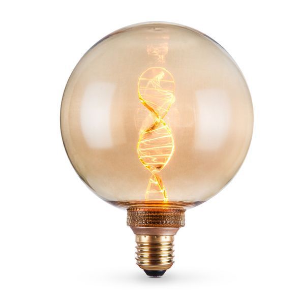LED лампа VIDEX Filament VL-DNA-G125-A 3.5W E27 1800K Amber 27609 фото