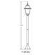 Світильник вуличний стовпчик середній Lusterlicht Faro I QMT11363-AJ старе золото Е27 46311 фото 2