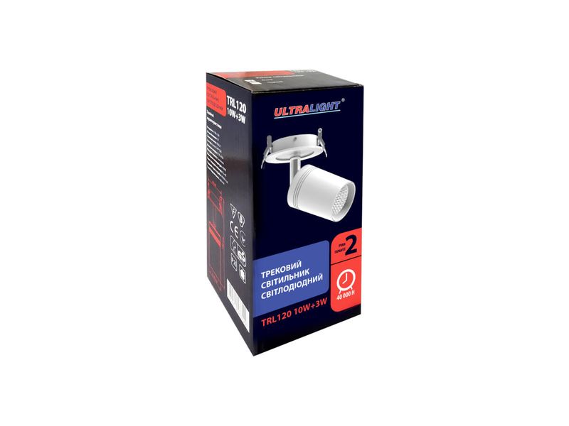Світильник світлодіодний точковий врізний Ultralight TRL120 білий 10+3Вт 51531 фото