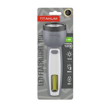 Портативний світлодіодний ліхтарик TITANUM TLF-T19 130Lm Gray 28733 фото