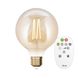 Лампа филаментная Lutec iDual Filament Amber FL G95 9W E27 с пультом дистанционного управления 51463 фото 1