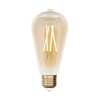 Лампа филаментная Lutec iDual Filament Amber FL ST64 9W E27 51630 фото