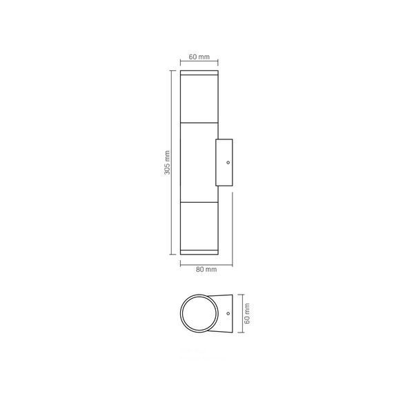 LED Светильник архитектурный AR092B IP54 VIDEX 2xGU10 28154 фото