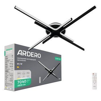 Світлодіодний накладний світильник Ardero AL6185-1ARD MILL 64Вт чорний A-80971 фото