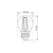 LED лампа TITANUM Filament G45 4W E27 4100K 25525 фото 3
