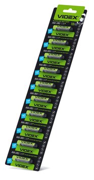 Батарейка лужна Videx LR03/AAA 1шт х 10 BLISTER LR03/AAA/10/BC фото