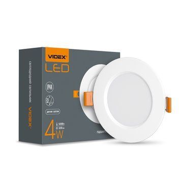 LED светильник Back встроенный круглый VIDEX 4W 5000K 26337 фото