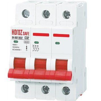 Автоматический выключатель SAFE 32А 3P С Horoz Electric 114-002-3032-010 фото