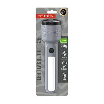 Портативний світлодіодний ліхтарик TITANUM TLF-T25 1100Lm Gray 29170 фото