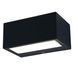Светильник уличный настенный Lutec Gemini Square Small Outdoor Led Wall Up&Down 1 Light Black 3000K Architectural 5189113012 фото 1