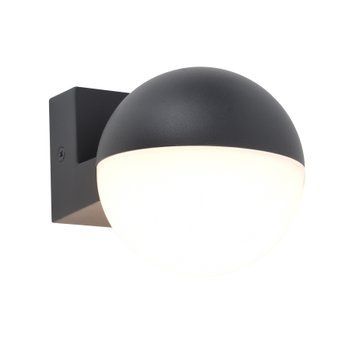 Светильник уличный настенный Lutec Looma Led Wall 1 Light Dark Grey 3000K Architectural 5138002118 фото