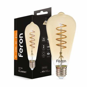 Світлодіодна лампа Feron Filament LB-764 4Вт E27 2700K F-01867 фото