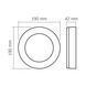 LED світильник ART IP65 круглий VIDEX 15W 5000K Black 27813 фото 6