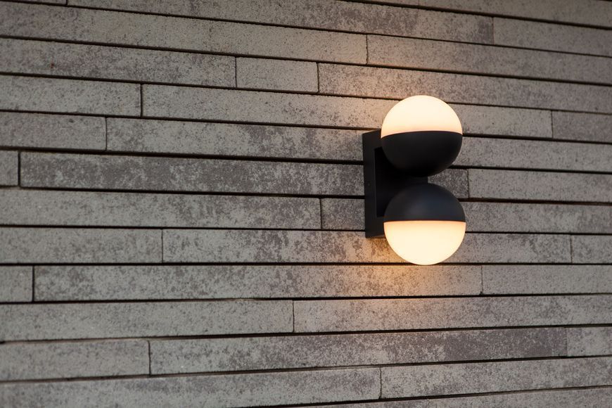 Світильник вуличний настінний Lutec Looma Led Wall 2 Light Dark Grey 3000K Architectural 5138003118 фото