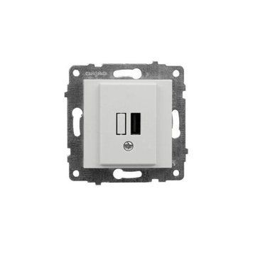 Механізм розетки USB білий GRANO Ovivo Electric 600-000301-245 фото