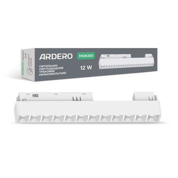 Світлодіодний магнітний трековий світильник Ardero MGN300 12Вт 4000K білий A-80599 фото