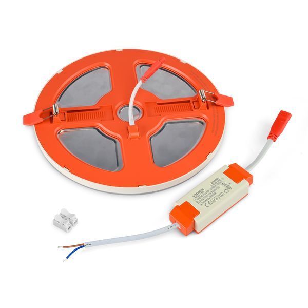 LED светильник встроенный с декоративной подсветкой VIDEX DL4R 18W+6W 5000K+2700K 220V 27948 фото