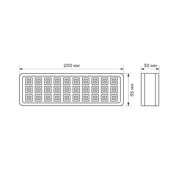 LED светильник аварийный TITANUM 30 LED 6500K 27384_T фото