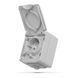 IP65 Розетка наружная одинарная с заземлением серая VIDEX BINERA 25185 фото 1