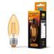 LED лампа VIDEX Filament C37FA 4W E27 2200K бронза 23683 фото 1