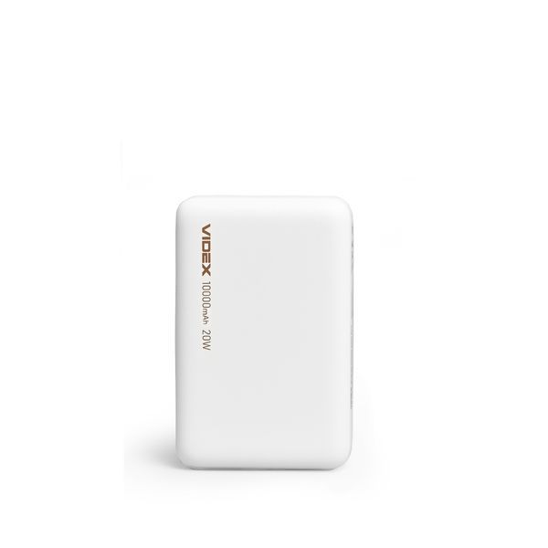 Повербанк с беспроводной зарядкой 10000mAh VIDEX VPB-331 PD20W White 28294 фото
