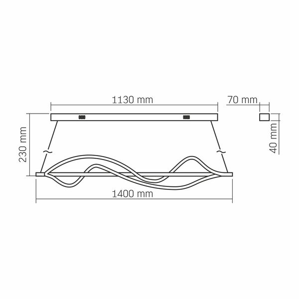 LED світильник функціональний VIDEX DECORA 80W VL-CLD-990-BK 28281_V фото