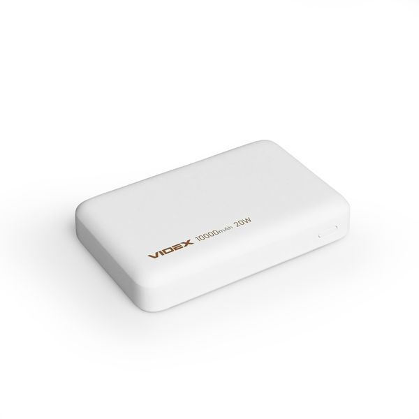 Повербанк с беспроводной зарядкой 10000mAh VIDEX VPB-331 PD20W White 28294 фото