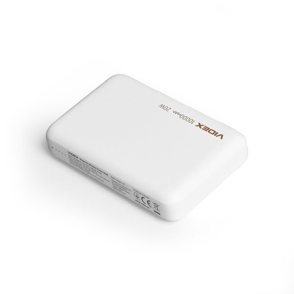 Повербанк с беспроводной зарядкой 10000mAh VIDEX VPB-331 PD20W White 28294 фото