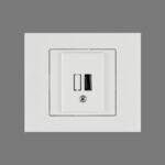 Розетка 1-USB біла GRANO Ovivo Electric 400-010300-245 фото