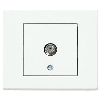 Розетка супутникова біла GRANO Ovivo Electric 400-010300-231 фото