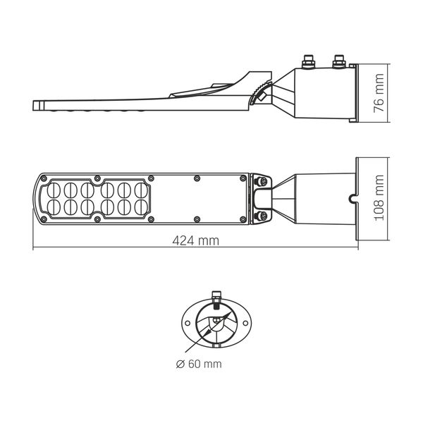 LED фонарь уличный VIDEX IP65 SLE18 30W 3000Lm 5000K 220V 28156_V фото