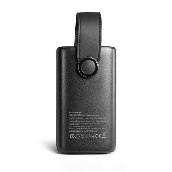 Повербанк 60000mAh TITANUM WC60 PD100W Black 28499 фото