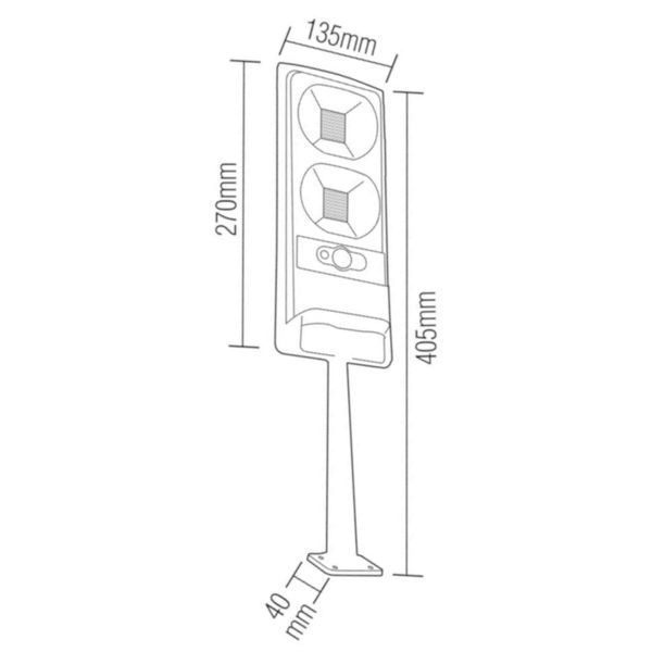 Светильник уличный на солнечной батарее LED COMPACT-10 10 W 074-010-0010-020 Horoz Electric 074-010-0010-020 фото