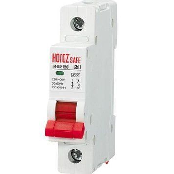 Автоматический выключатель SAFE 50А 1P С Horoz Electric 114-002-1050-010 фото