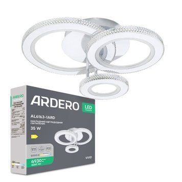 Світлодіодна люстра Ardero AL6163-1ARD VIVID 35Вт 5000K білий A-80089 фото