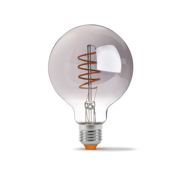 LED лампа VIDEX Filament G95FGD 4W E27 2100K дімерна графіт 25174_V фото