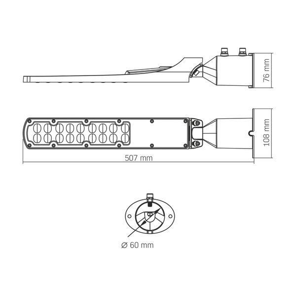 LED фонарь уличный VIDEX IP65 SLE18 50W 5000Lm 5000K 220V 28157_V фото