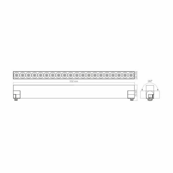 LED світильник трековий VIDEX TR06 30W 4100K 220V чорний 28198 фото