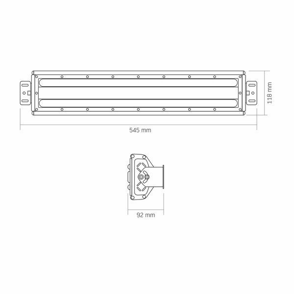 LED светильник высотный линейный VIDEX HB022 100W 5000K 220V 28184 фото