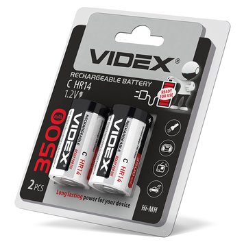 Аккумулятор Videx HR14/C 3500mAh блистер 2шт HR14/3500/2DB фото