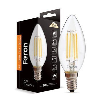 Світлодіодна лампа Feron Filament LB-158 6Вт E14 2700K F-25748 фото